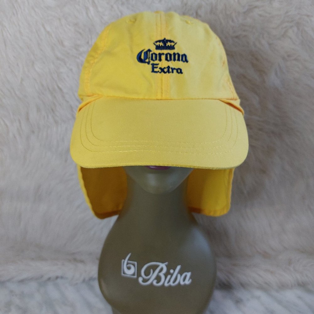 Corona Extra Yellow Adjustable Sun Cap
